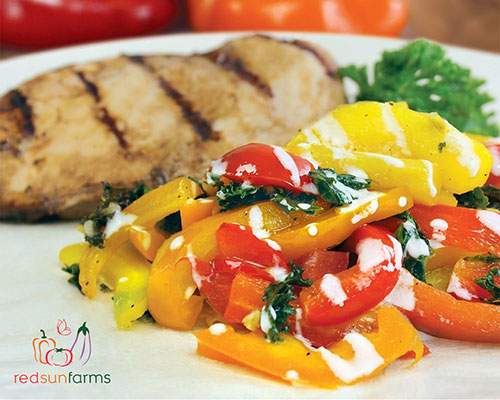 Mother’s Day Dish: Grilled Chicken & Roasted Pepper Slaw