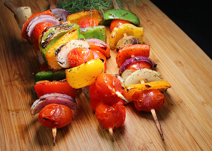 Grilled Veggie Kebab with Vidalia Onion