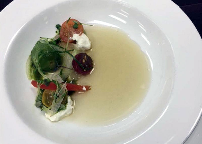 Chilled Tomato Consommé